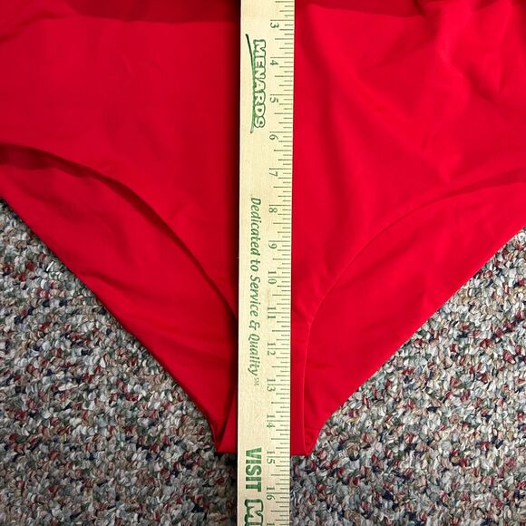 Mara Hoffman Jay NWT Red High Waist Tie-Front Bikini Bottoms Size 2X - Picture 11 of 12